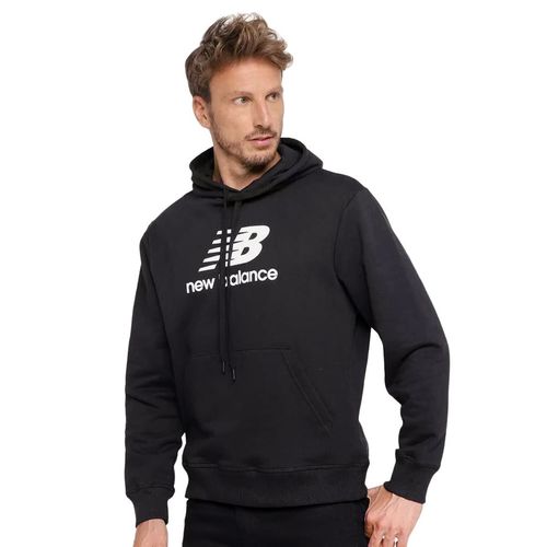 Moletom Masculino New Balance Essentials com Capuz Preto