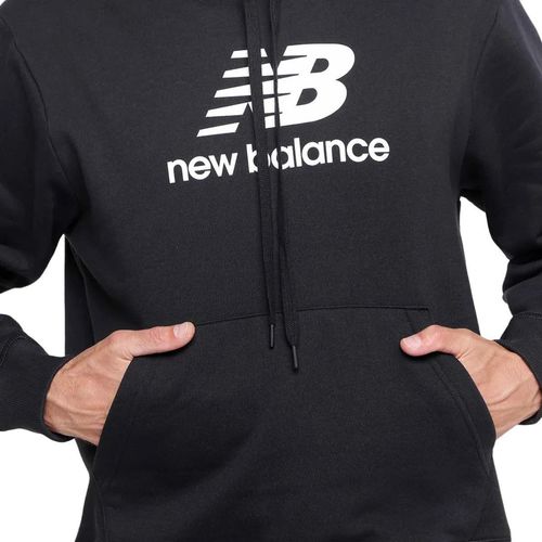 Moletom Masculino New Balance Essentials com Capuz Preto