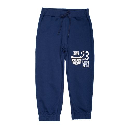 Calça de Moletom Infantil Pitiska Bear Club Menino Marinho