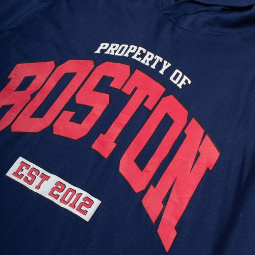 Camiseta Juvenil Pitiska Boston Com Capuz Marinho