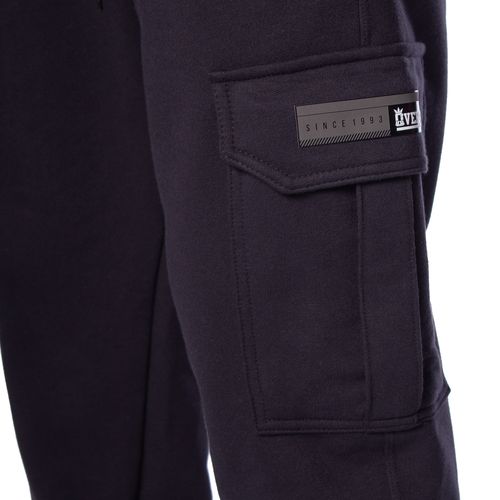 Calça de Moletom Masculina Over Surf Cargo Preto