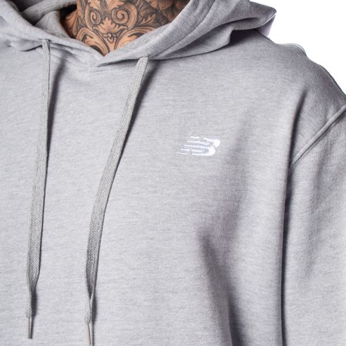 Moletom Masculino New Balance Small Logo Cinza Claro
