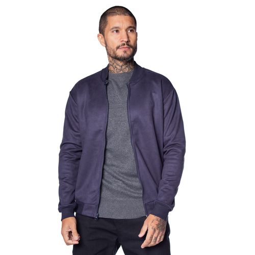 Casaco Masculino Dixie em Suede Marinho