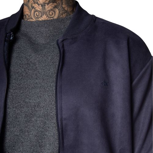 Casaco Masculino Dixie em Suede Marinho