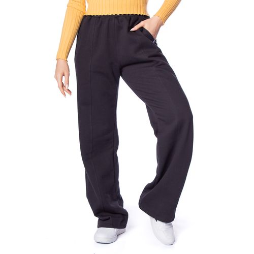 Calça de Moletom Feminina Over Surf Wide Leg Preto