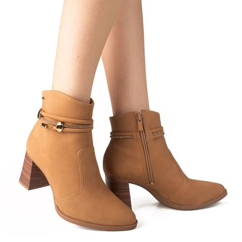 Bota Feminina Dakota de Cano Curto Caramelo