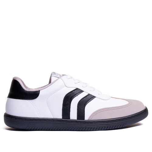 Tênis Feminino Via Marte Detalhe Lateral Branco/preto
