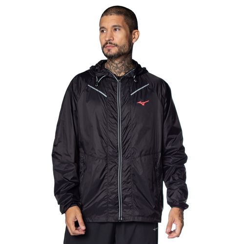 Jaqueta Corta Vento Masculina Mizuno High Preto