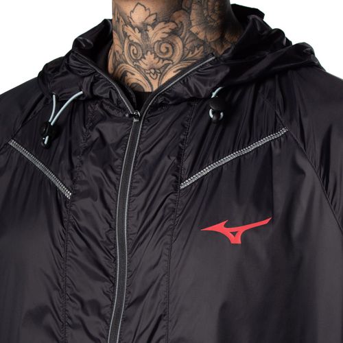 Jaqueta Corta Vento Masculina Mizuno High Preto