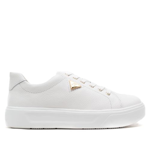 Tênis Feminino Pegada Flatform em Couro Branco