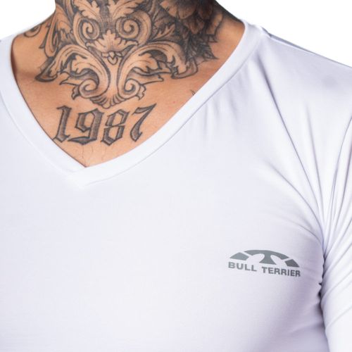 Camiseta Térmica Masculina Bull Terrier Branco