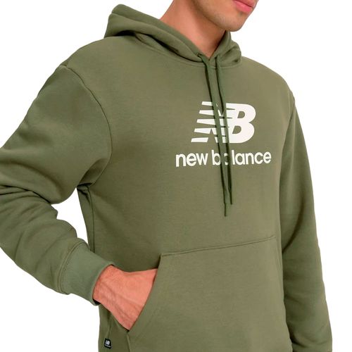 Moletom Masculino New Balance Essentials com Capuz Verde