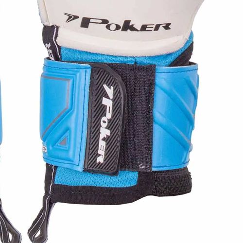 Luva de Goleiro Poker Champion 8 Extended Profissional Azul
