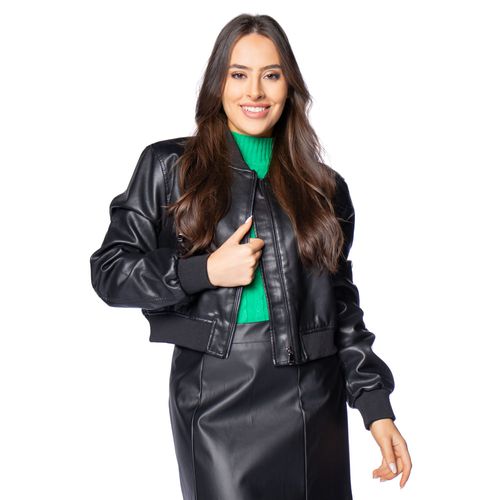 Jaqueta Feminina S&V Bomber Preto