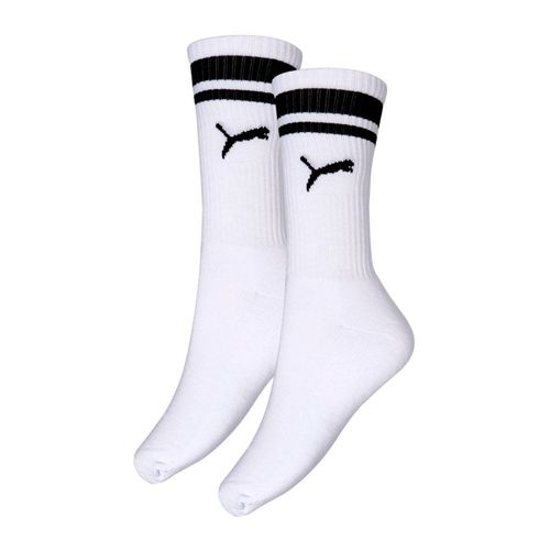 Meia Masculina Puma Cano Longo Branco/Preto