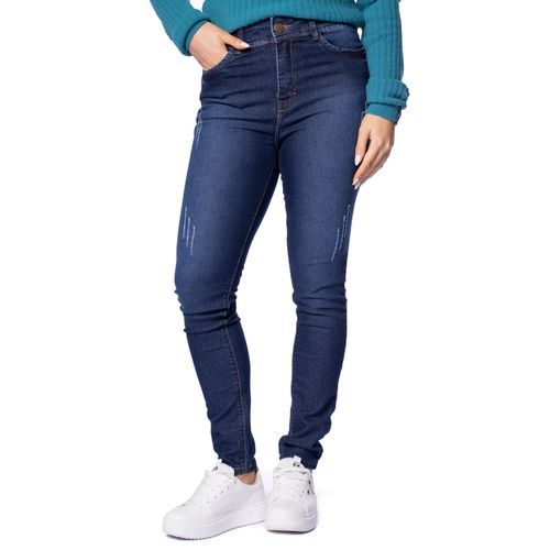 Calça Jeans Feminina Eagle Rose Cigarrete Azul Escuro