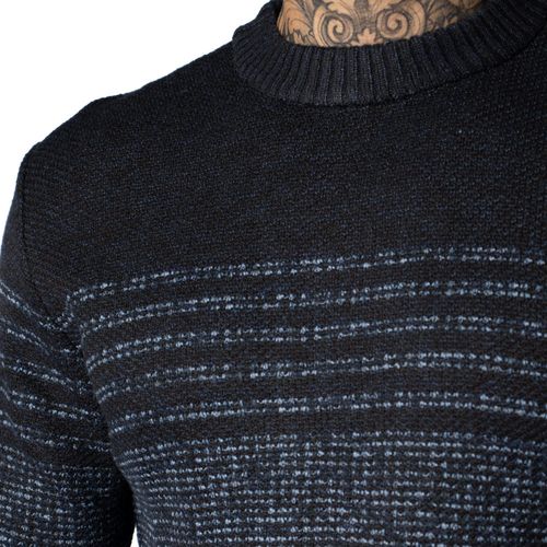 Suéter Masculino Balboa Tricot Mesclado Marinho
