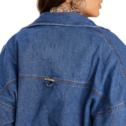 Camisão Jeans Feminino Max Denim Azul