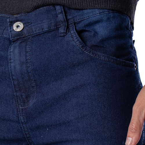 Calça Jeans Masculina Ice Preston Reta Detalhes Puídos Azul Escuro