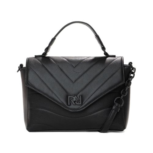 Bolsa Feminina Rafitthy Tote Média Costuras Preto