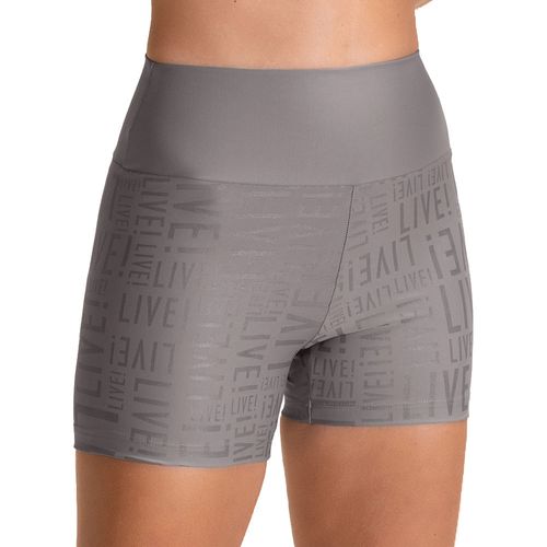 Short Feminino Live Sense Pro Cinza Smokey