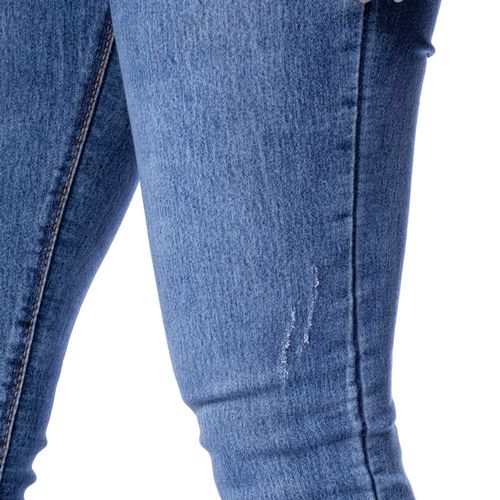 Calça Jeans Feminina Eagle Rose Cigarrete Azul