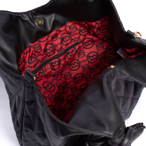 Bolsa Feminina Birô Saco Matelassê Preto