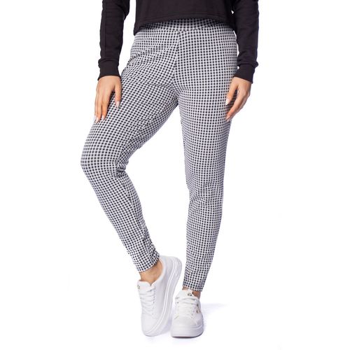 Calça Feminina Infinito Lady Xadrez Off White