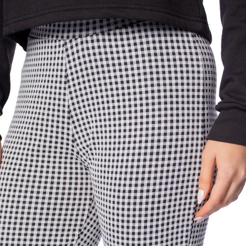 Calça Feminina Infinito Lady Xadrez Off White