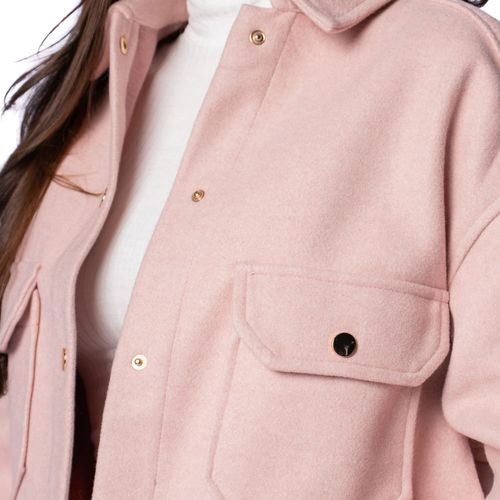 Jaqueta Feminina S&V Lã Rosa Claro