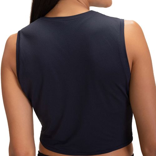 Regata Cropped Feminina Live Comfort Preto Onyx