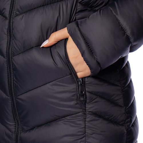 Jaqueta Puffer Feminina Sea Surf com Capuz Preto
