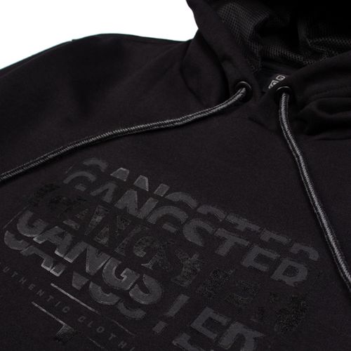 Moletom Masculino Gangster Canguru Plus Size Preto