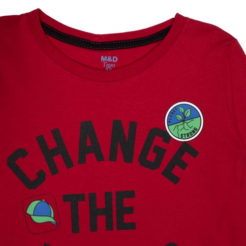 Camiseta Infantil Pitiska Planet Vermelha