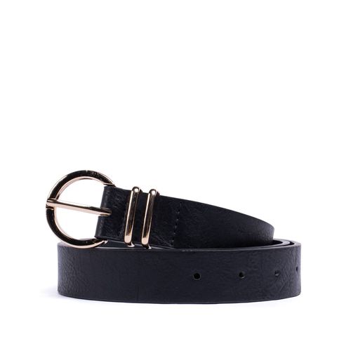 Cinto Feminino Luz Camila Fivela com Encaixes Preto