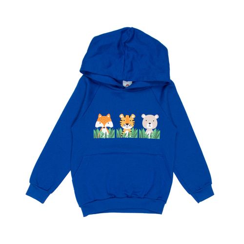 Moletom Infantil Pitiska Bichinhos Azul Royal