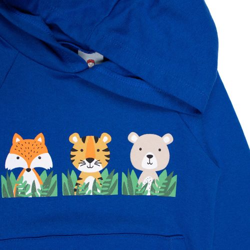 Moletom Infantil Pitiska Bichinhos Azul Royal