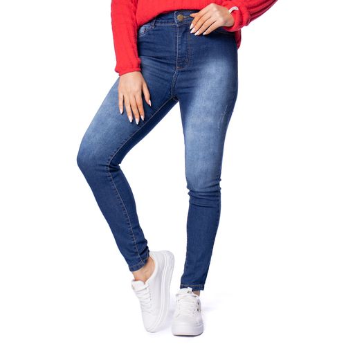 Calça Jeans Feminina Eagle Rose Cigarrete Azul Escuro
