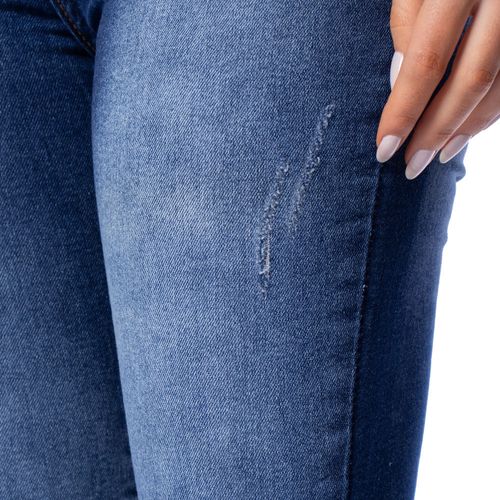 Calça Jeans Feminina Eagle Rose Cigarrete Azul Escuro