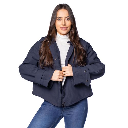 Jaqueta Feminina S&V Recortes Marinho