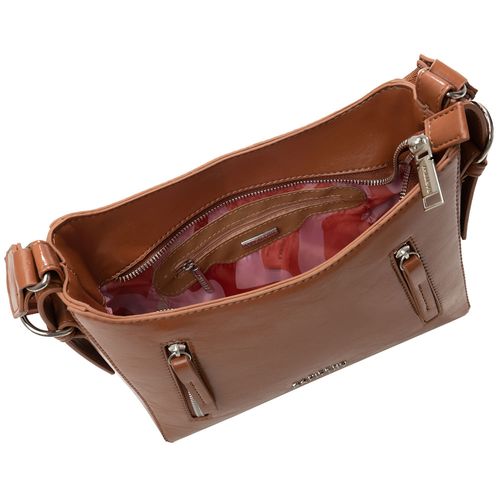 Bolsa Feminina Rafitthy Transversal Marrom