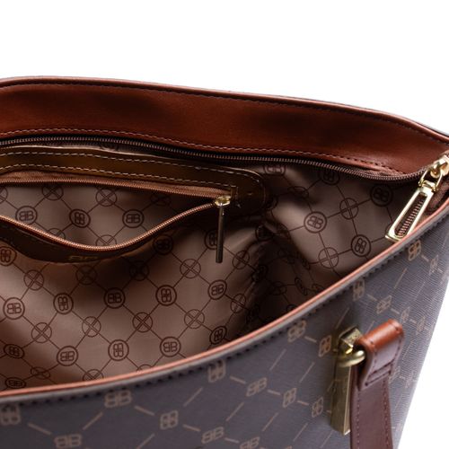 Bolsa Feminina Rafitthy Tote Grande Marrom