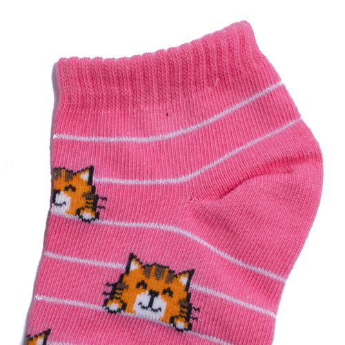 Meias Infantis Selene Cano Curto Rosa
