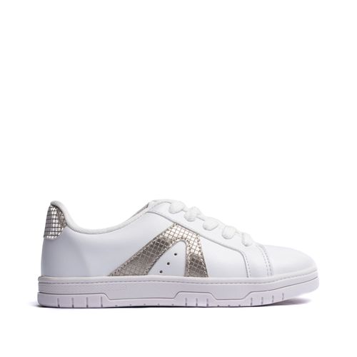 Tênis Infantil Molekinha Napa Branco/Dourado
