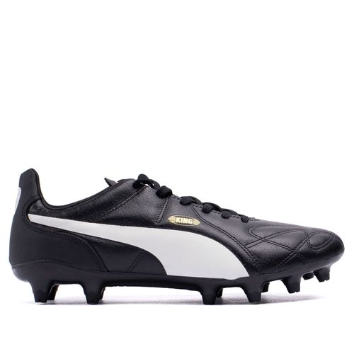 Chuteira Campo Puma King FG Preto/Branco
