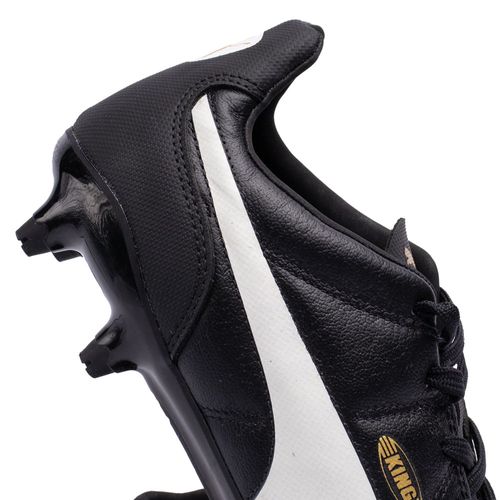 Chuteira Campo Puma King FG Preto/Branco