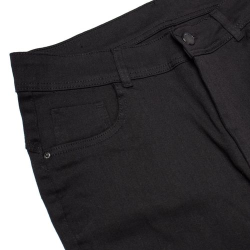 Calça Jeans Feminina Eagle Rose Cigarrete Plus Size Preto