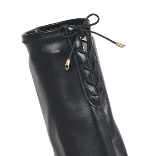 Bota Feminina Via Marte Cano Longo Salto longo Preto