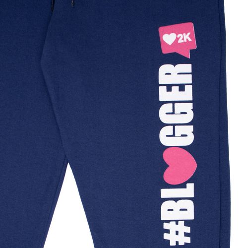 Calça de Moletom Infantil Pitiska Blogger Coração Marinho