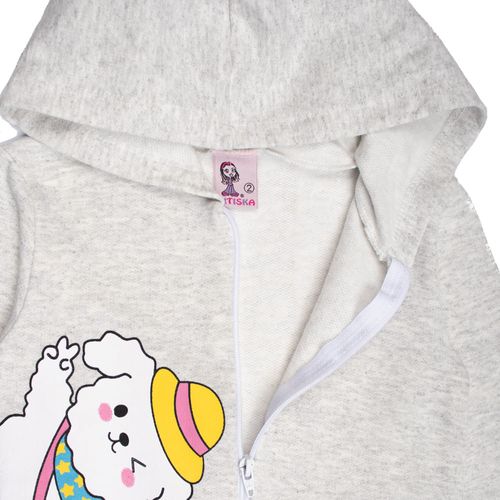Conjunto Infantil Menina Pitiska Ovelha Moletom Cinza/Pink
